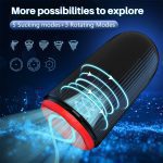 MNN34-GM-FJ036-Automatic Manhood, Male Sex Toys, 5 Sucking and 3 Rotating Vibration Patterns, Electric Pocket Male Massager, Sex Toys for Stimulation - Image 4