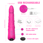 SHD-S037-Realistic Huge Dildo Vibrator 9 Pattern Vibration G Spot Clit Stimulator Dildo vibrator For Women - Image 7