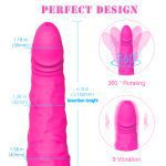 SHD-S037-Realistic Huge Dildo Vibrator 9 Pattern Vibration G Spot Clit Stimulator Dildo vibrator For Women - Image 4