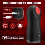 MNN34-GM-FJ043-Male Masturbator Penis Pump - Male Sex Toys with 10 Vibration Modes Sucking Penis Training Vibrator Glans Trainer Adult Toys Mens Sex Toys Enlarger - Image 7