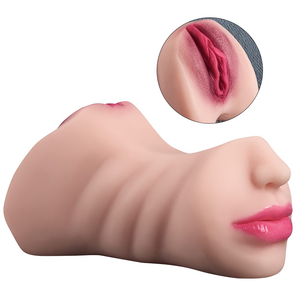 12 MNN24-FD35-Male Masturbator Adult Sex Toys/Sex Doll, 3D Textured with Sexy Mouth Realistic Vagina Tight Anus - Image 1