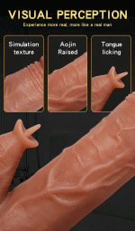 MNN33-016-Thrusting Dildo Licking Vibrator - 10 frequency Vibrating Dildos with 7 Vibration 3 Thrusting and Heating Licking Modes for Anal Clit G-Spot Stimulation, Remote Control Adult Sex Toys for Women - Image 7