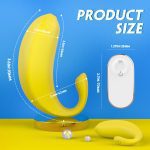 SHD-S219-2-Vibrator G Spot Dildo Vibrator Banana Shape Vagina Clit 9 Speed Remote Control Vibrating Egg Sex Toys For Women and Couples Adult Vibrato - Image 6