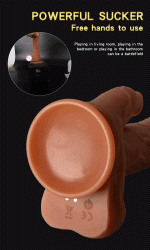 MNN33-016-Thrusting Dildo Licking Vibrator - 10 frequency Vibrating Dildos with 7 Vibration 3 Thrusting and Heating Licking Modes for Anal Clit G-Spot Stimulation, Remote Control Adult Sex Toys for Women - Image 9