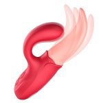 MNN33-067-Clitoral Tongue Licking Vibrator, Rose Toy 2 in 1 for Women,G-spot Nipple Stimulator with 10 Vibration Modes Dildo Vibrators Adult Sex Toys for Women & Couples - Image 9