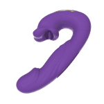 MNN33-001-Dildo Thrusting Vibrator Sex Toys - Vibrators Dildos Women Sex Toy with 7 Flapping & Vibrating & Licking Modes Tongue Toy for Women for Thrusting Dildo Adult Toys Rose Sex Toys - Image 8