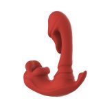 MNN33-010-Wearable Vibrator Rose Sex Toy for Women - Dildos Adult Toys with 9 Licking Biting & 9 Tongue Vibration Modes for Anal Panties, App Remote Control Stimulator Pleasure for Couple Game - Image 3