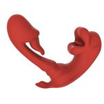 MNN33-010-Wearable Vibrator Rose Sex Toy for Women - Dildos Adult Toys with 9 Licking Biting & 9 Tongue Vibration Modes for Anal Panties, App Remote Control Stimulator Pleasure for Couple Game - Image 6