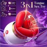 MNN33-071-Sucking Mouth Vibrator Sex Toys For Women,360 degree Tougne Licking