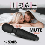 UMP-012 Fast Orgasm| Vibrators for Woman | Sex Toys| G-spot Stimulator| Body Massager| Gifts for Women| 20 Modes & 8 Speeds of Pleasure | Rechargeable Vibrating Dildo Wand Massager (Black) - Image 7