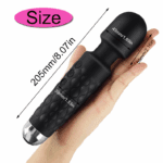 UMP-012 Fast Orgasm| Vibrators for Woman | Sex Toys| G-spot Stimulator| Body Massager| Gifts for Women| 20 Modes & 8 Speeds of Pleasure | Rechargeable Vibrating Dildo Wand Massager (Black) - Image 6