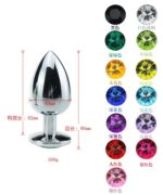 UMP-001 Anal Butt Plug Beginners 3PCS Metal Butt Toys Heart Shaped Anal Jewel Butt Plug SM Adult Gay Anal Plugs Couples Flriting Butt Plug - Image 12