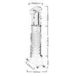 UMPS-S8A Reusable Transparent TPE Vagina Stimulating Extended Penis Sleeve - Image 2