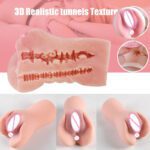 MNN9-MQ120/UMP-022-Male Masturbator 2 in 1 Adult Sex Toy with 3D Tight Vagina & Anus for Men Masturbation, Soft Simulating Realistic Vagina Design Best Wrapped Feeling - Image 5