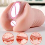 MNN9-MQ120/UMP-022-Male Masturbator 2 in 1 Adult Sex Toy with 3D Tight Vagina & Anus for Men Masturbation, Soft Simulating Realistic Vagina Design Best Wrapped Feeling - Image 8