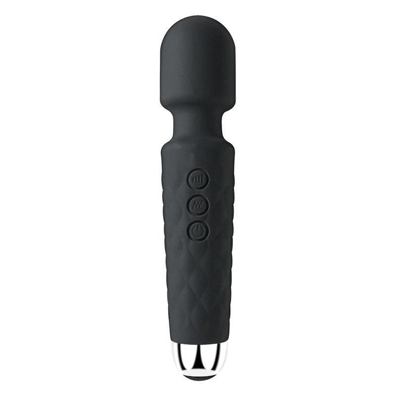 黑色 UMP-012 Fast Orgasm| Vibrators for Woman | Sex Toys| G-spot Stimulator| Body Massager| Gifts for Women| 20 Modes & 8 Speeds of Pleasure | Rechargeable Vibrating Dildo Wand Massager (Black) - Image 1